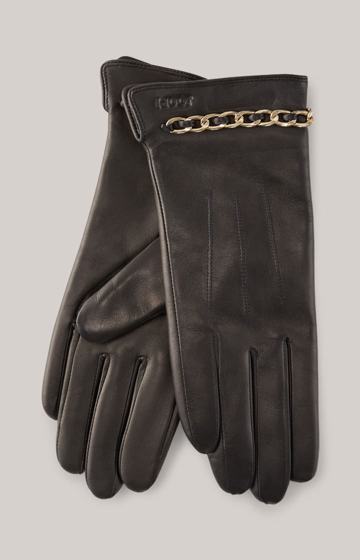 Lederhandschuhe in Schwarz