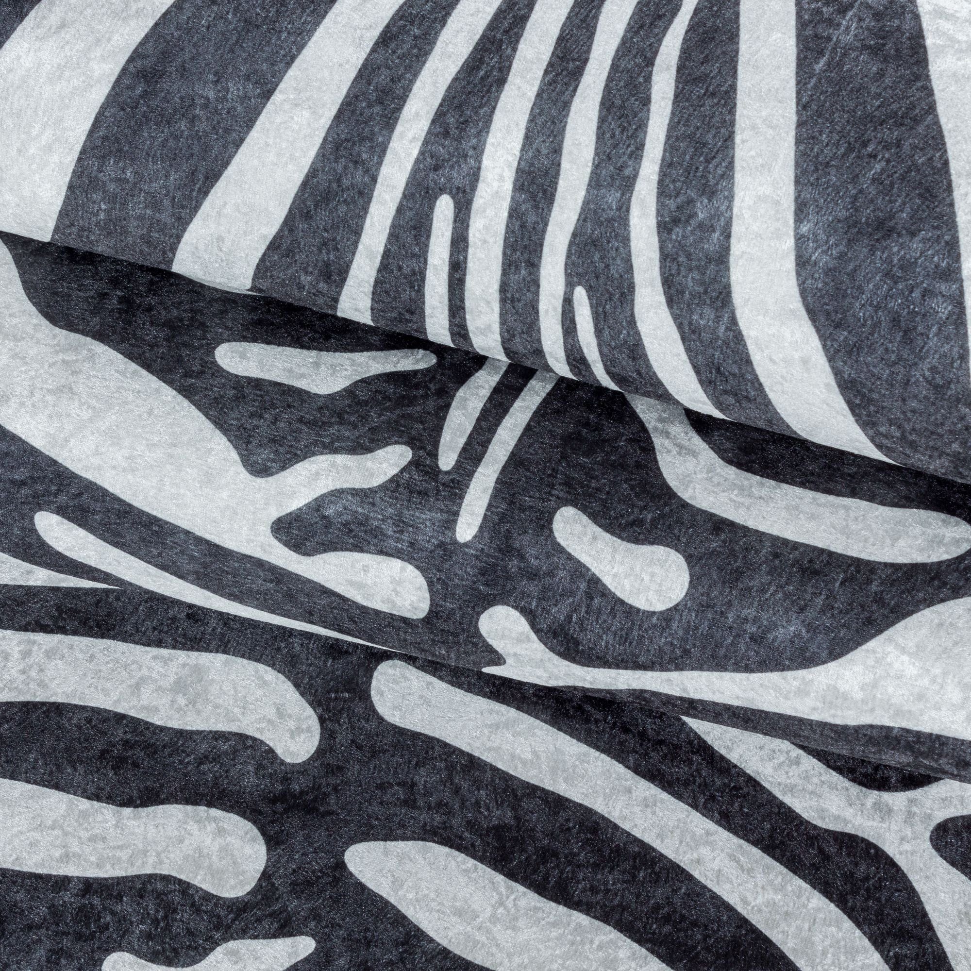 Fellteppich Tigerfell imitat, Carpetsale24, Rund, Höhe: 7 mm, Fellteppich Kuhfell Tigerfell imitat Digitaldruck Waschbar Rutschfest
