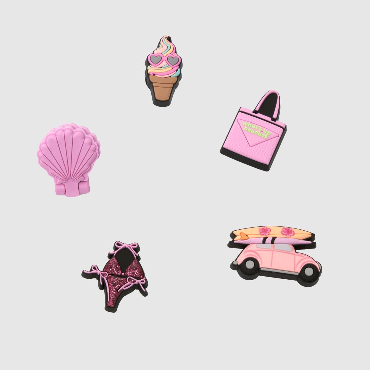 Crocs multi jibbitz tjejstrandsandaler 5-pack