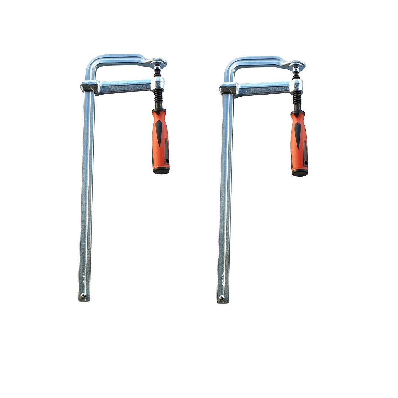 Vago-Tools 2 Stück Profi Ganzstahl Schraubzwinge 300 x 120 mm Tischzwinge Zwingen