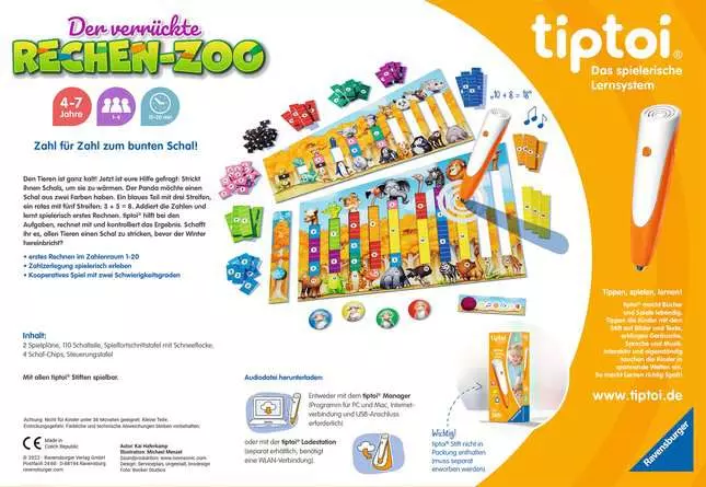 tiptoi® Der verrückte Rechen-Zoo - Lernspiel ab 4 Jahren