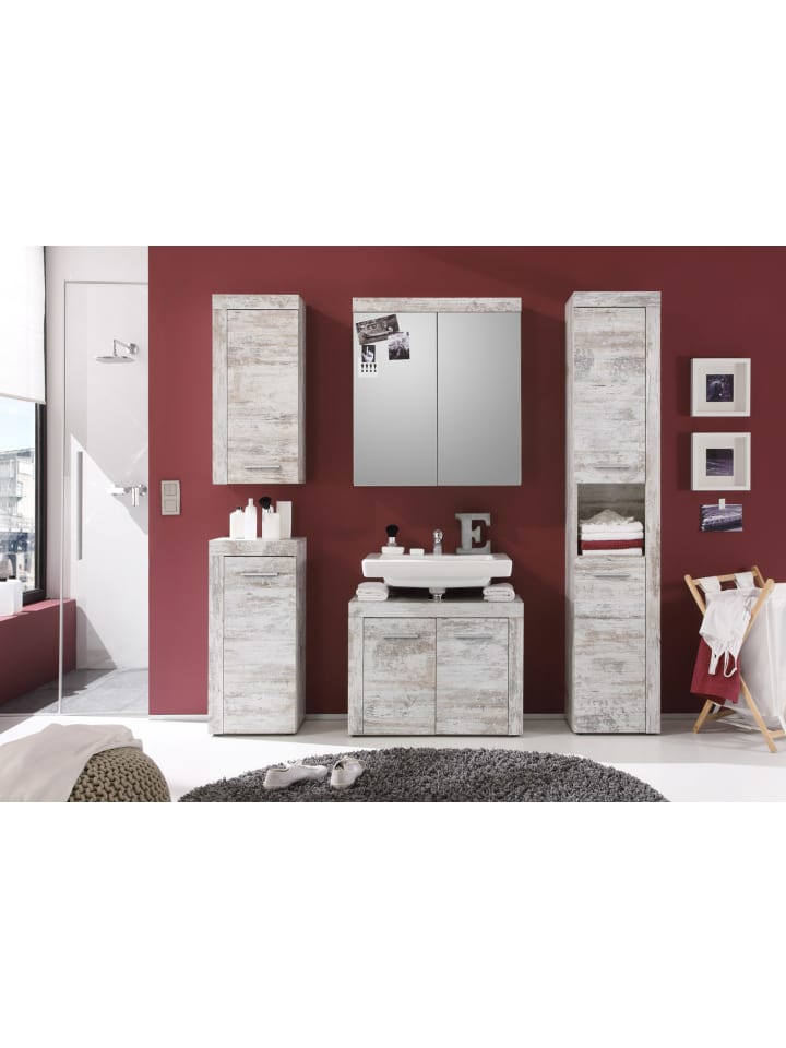 ebuy24 Spiegelschrank Cancun Weiß 72 x 17 cm günstig kaufen onesize