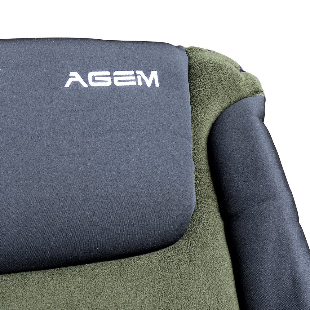 AGEM Angelstuhl Faltbar mit Armlehne Strandstuhl Karpfenstuhl Camping Stuhl Klappstuhl