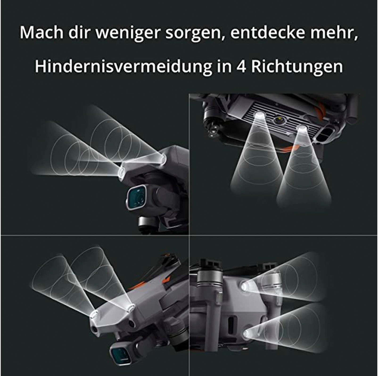DJI AIR 2S Drohne (5,4K, 1-Zoll CMOS-Sensor, 5,4K Video, Hindernisvermeidung in 4 Richtungen)
