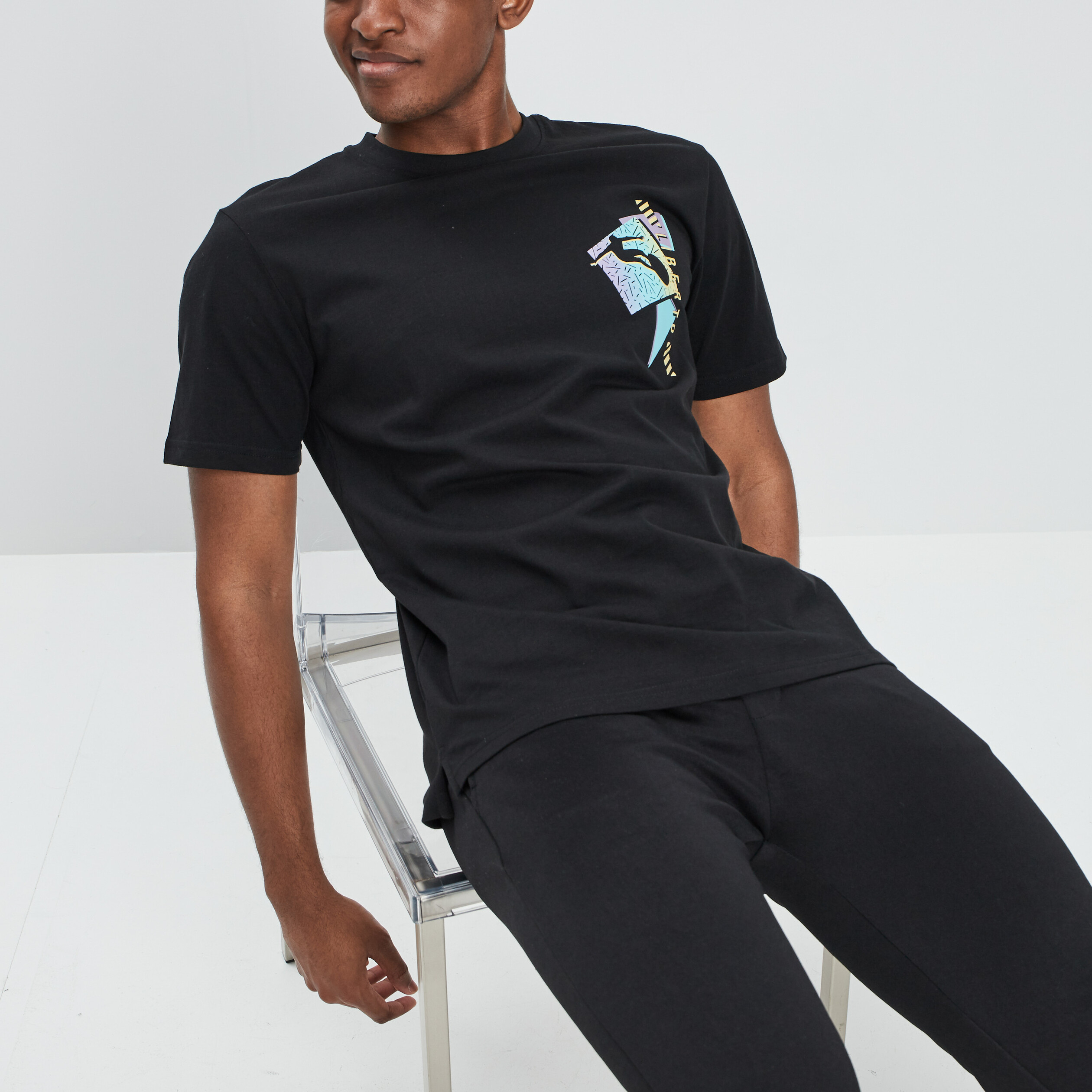 T-shirt Liberto noir homme | La Halle