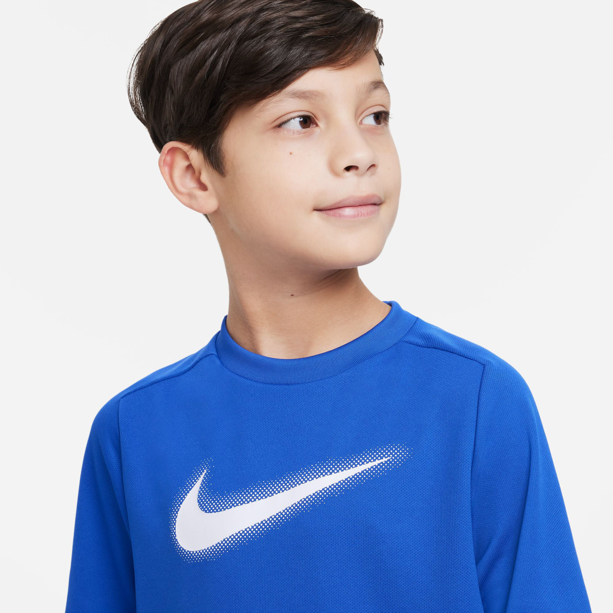 Dri-Fit Graphic T-Shirt Jungen - Blau, Weiß