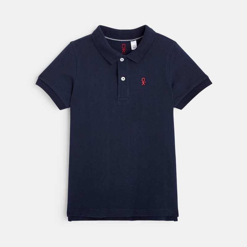 Polo classique bleu garçon