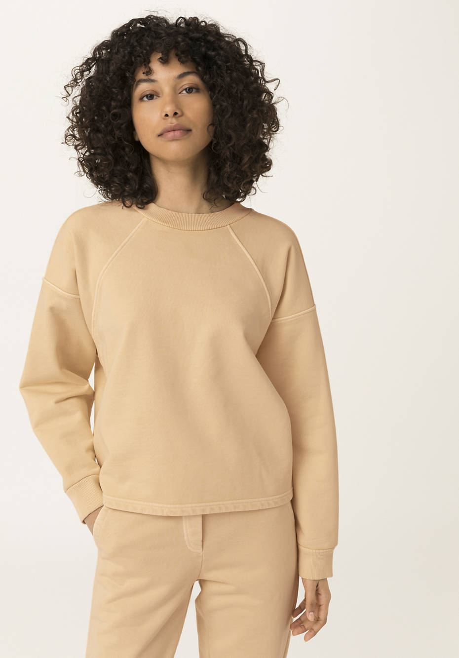 Sweatshirt mineralgefärbt aus reiner Bio-Baumwolle