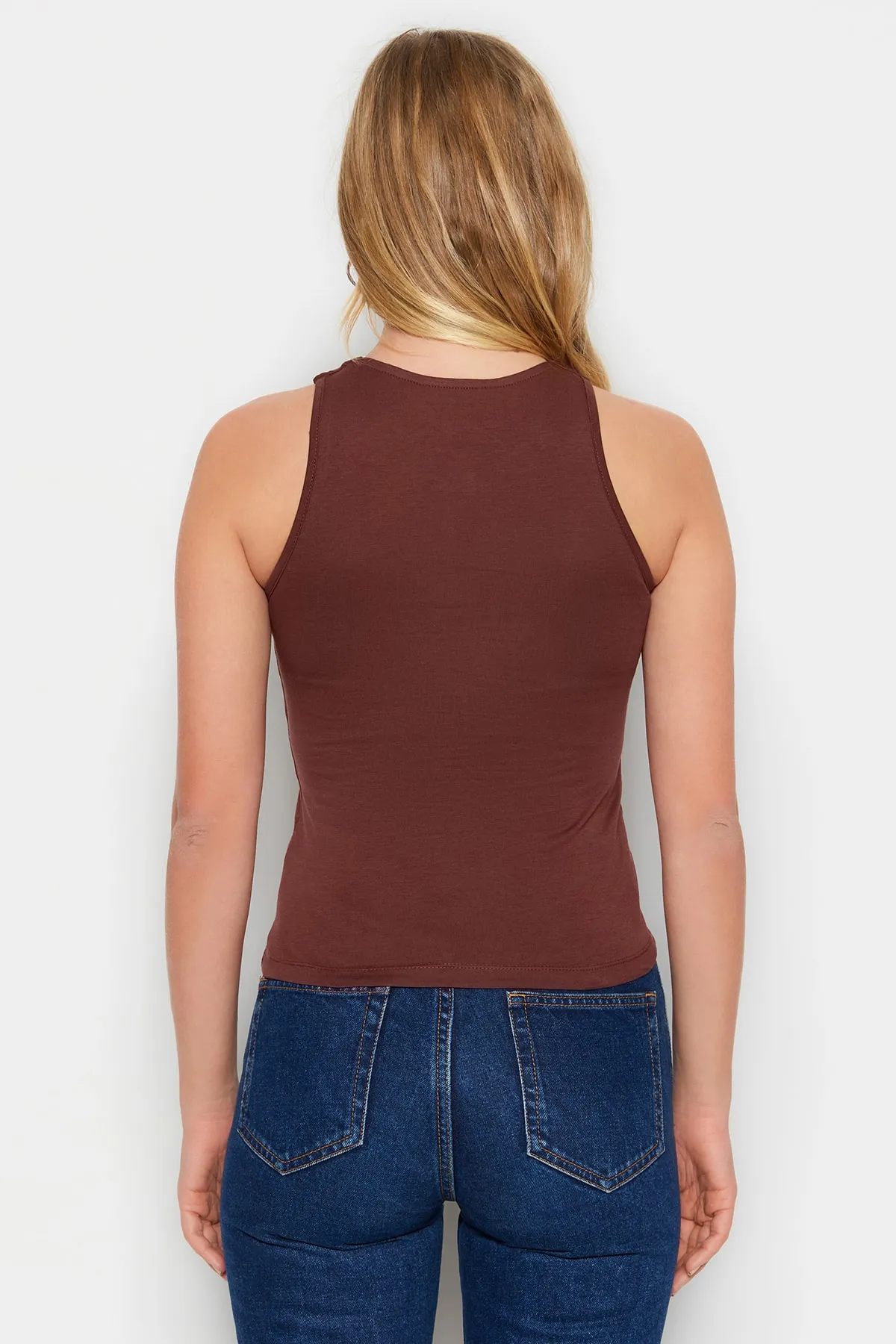 Trendyol Collection  Unterhemd - Braun - Slim Fit