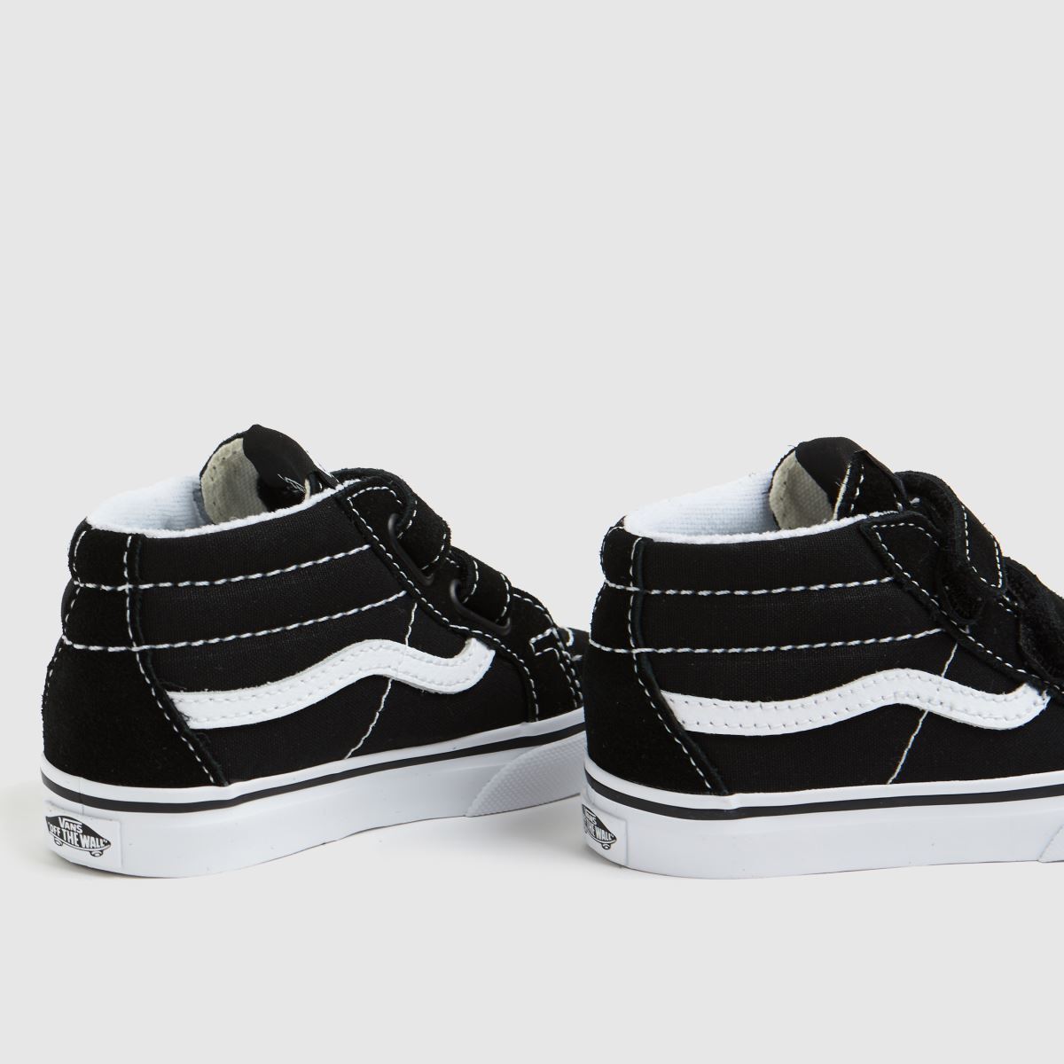 Vans svarta och vita sk8-mid reissue v småbarnsskor