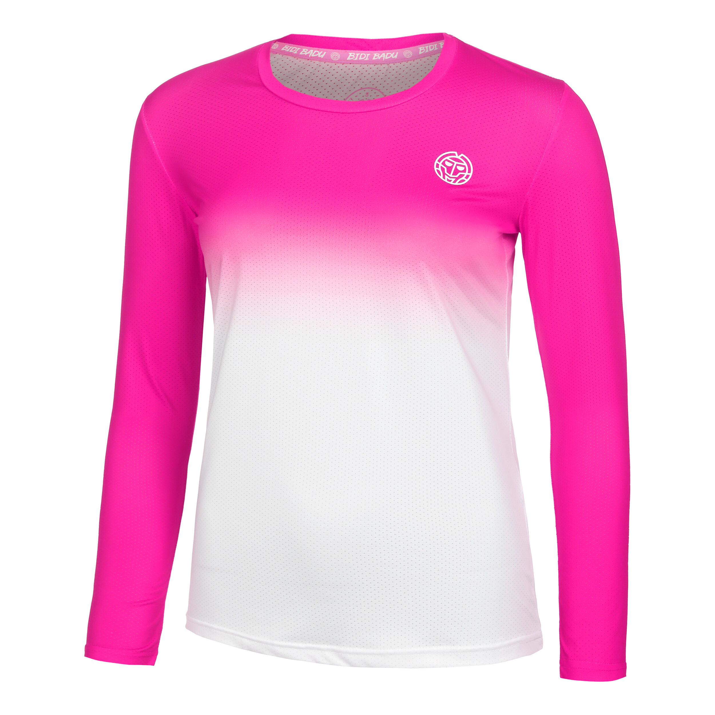 Crew Gradiant Longsleeve Damen - Pink, Weiß