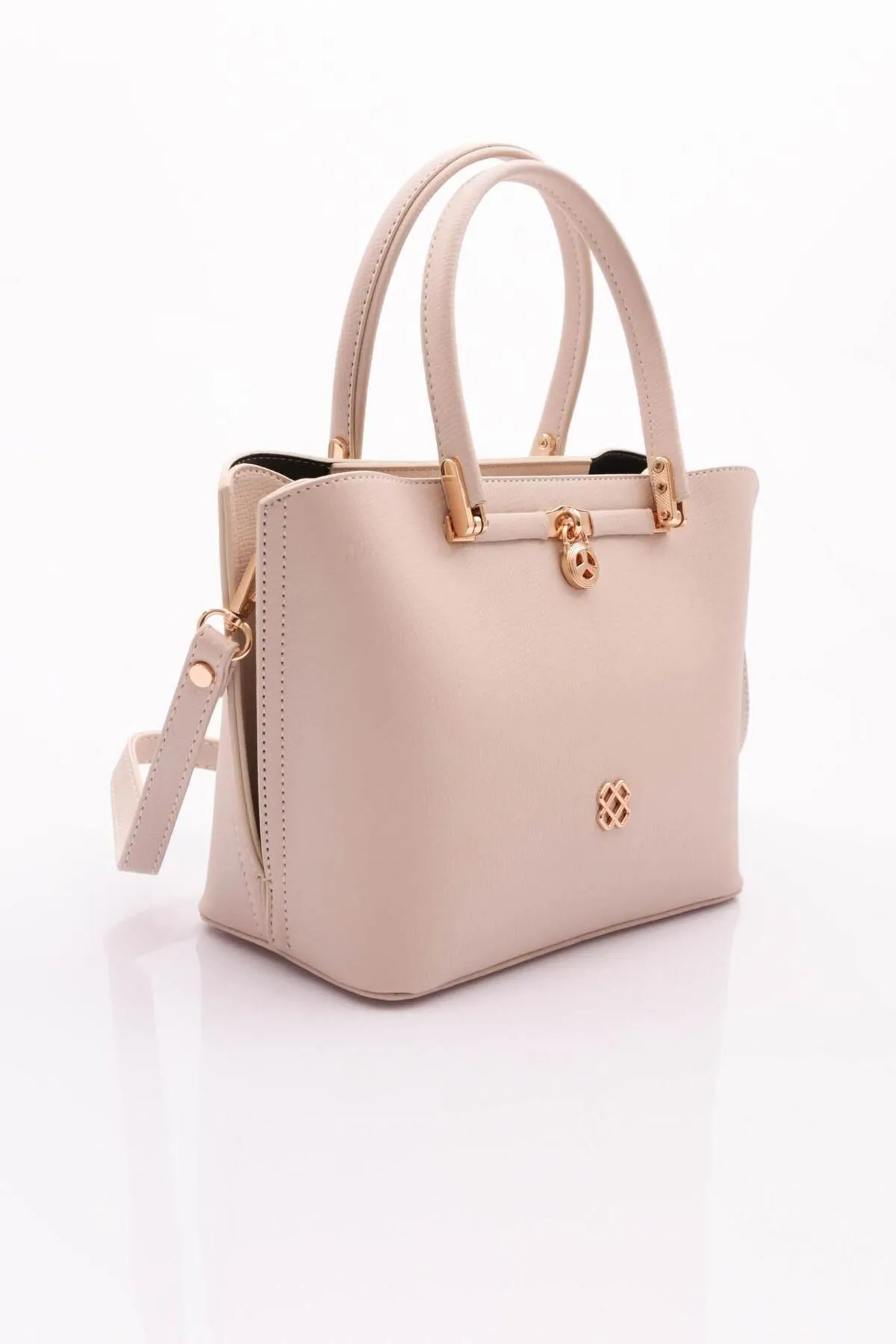 DGN  Hellbeige Alltagstasche für Damen, Modell 10003