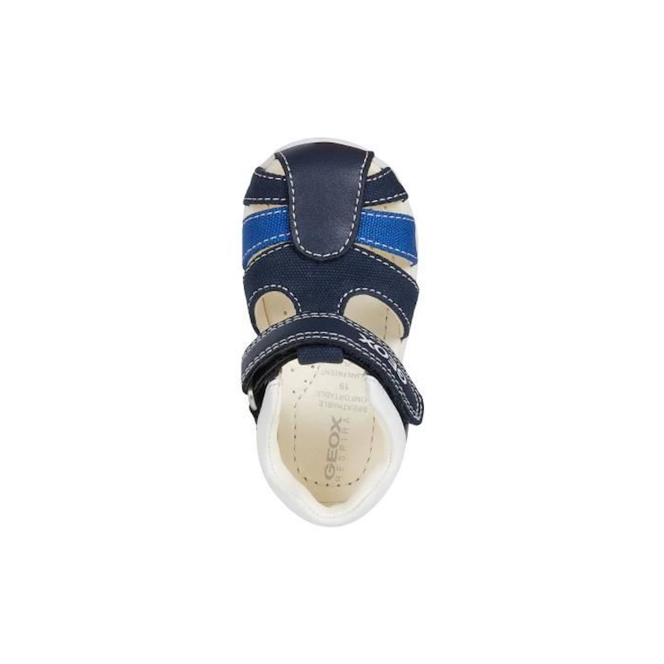 GEOX Sandales Primi Passi B Elthan Bleu Marine et Bleu Roi Bébé Garçon bleu