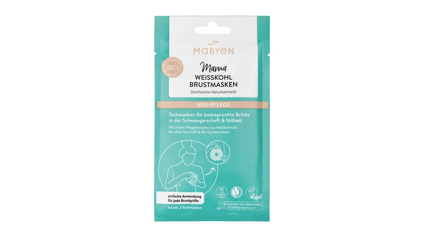 Mabyen Mama Weißkohl Brustmaske