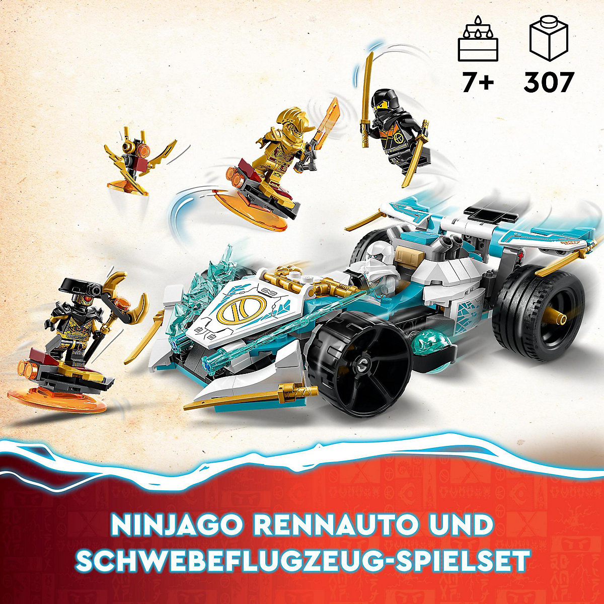 LEGO® Ninjago 71791 Zanes Drachenpower-Spinjitzu-Rennwagen