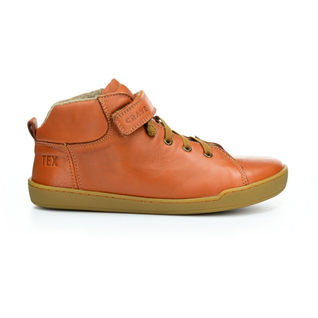 Crave Bergen Winter Cognac Winter-Barfußstiefeletten
