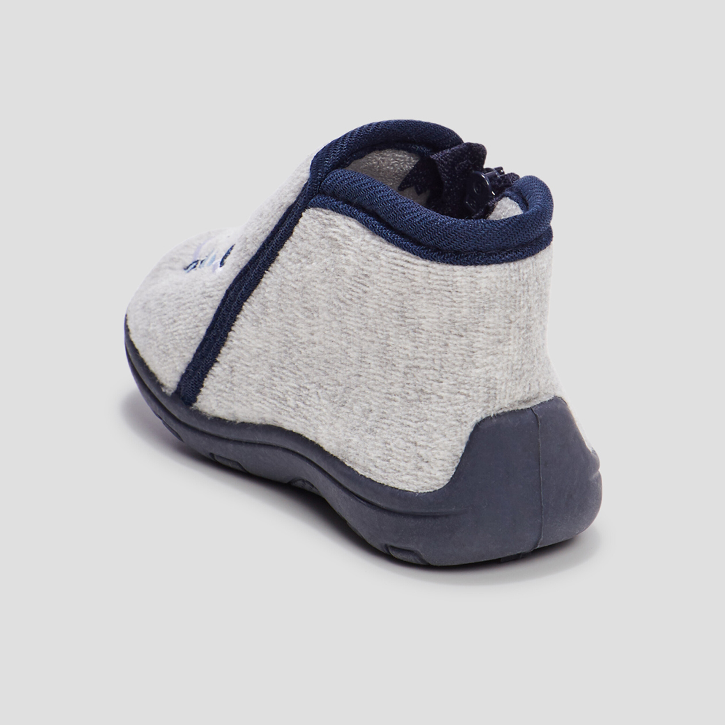 Chaussons bottillons gris bébé garçon | La Halle