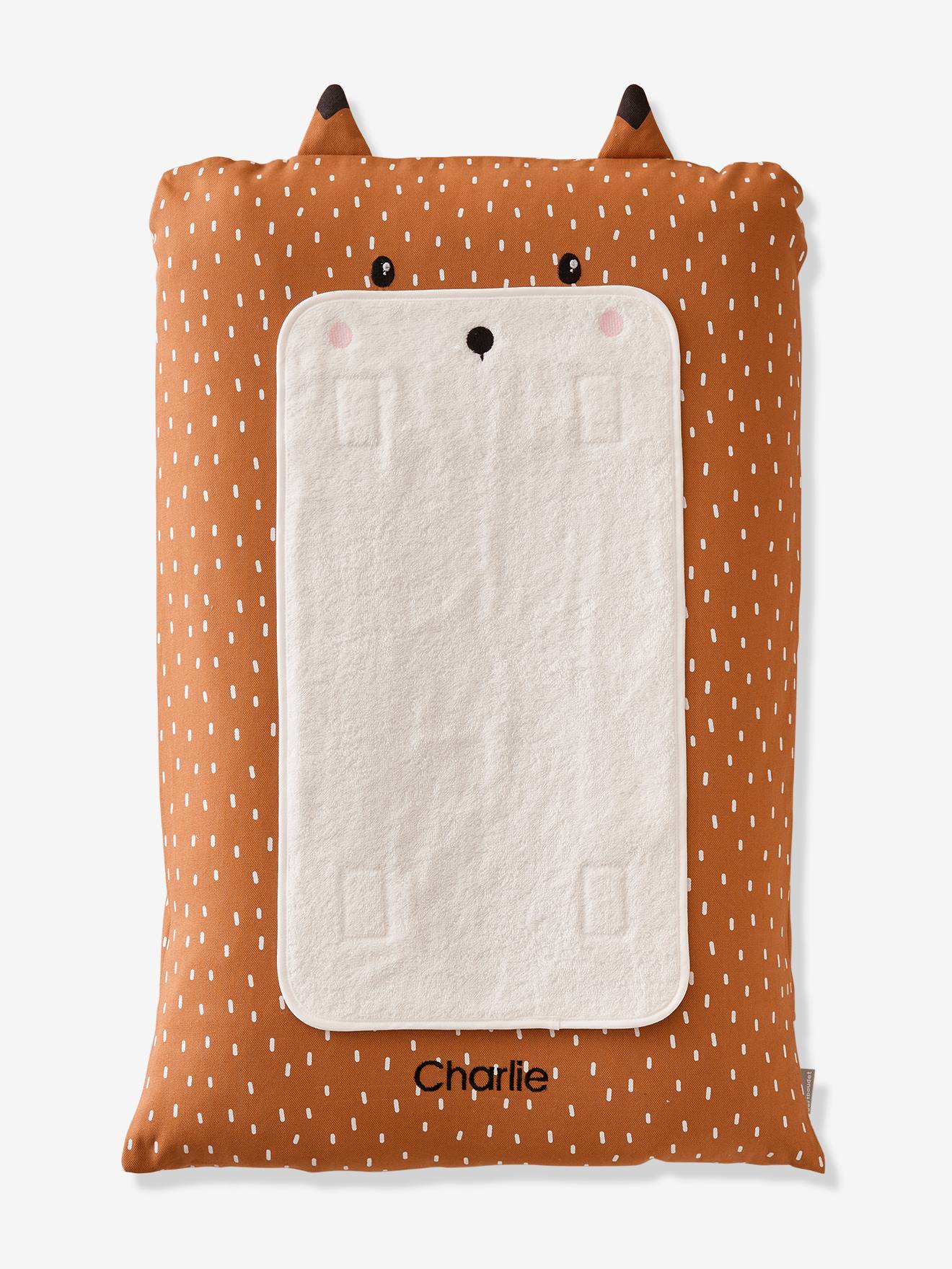 Vertbaudet Bezug für Baby Wickelauflage FUCHS, personalisierbar - braun