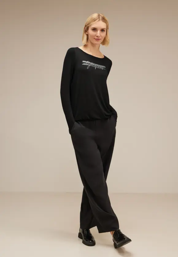 Street One Langarmshirt mit Wording