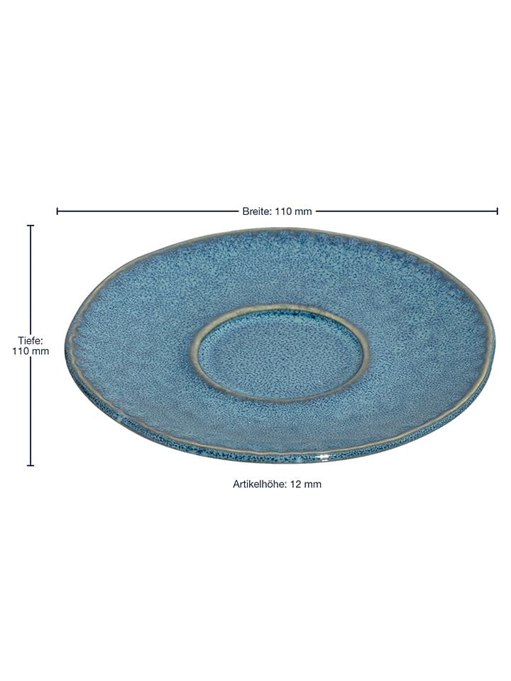 LEONARDO 4er-Set: Untertassen in Blau - Ø 11 cm günstig kaufen onesize