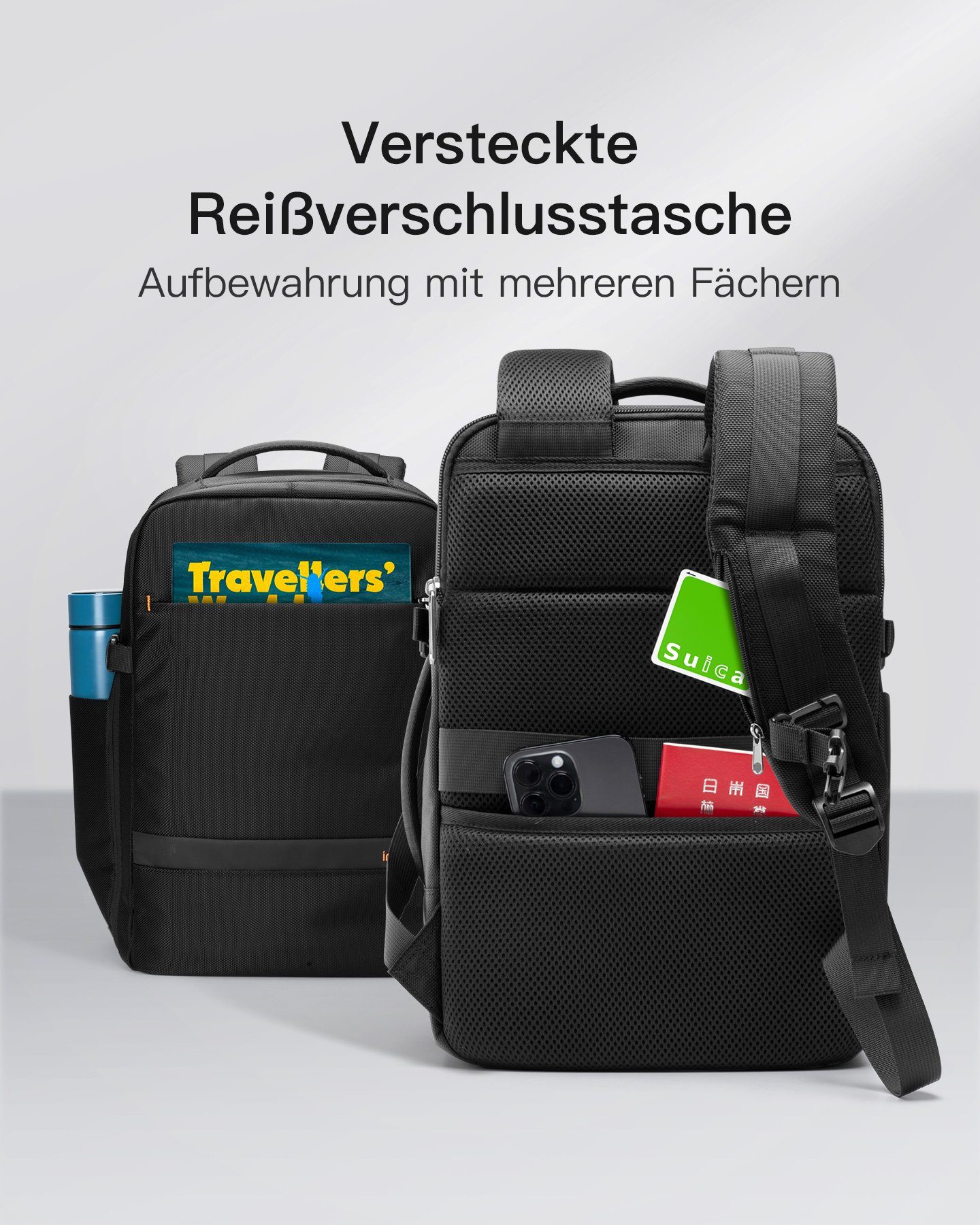 Inateck Reiserucksack 20L Ryanair Handgepäck 40x20x25cm Laptop Rucksack, Damen Herren