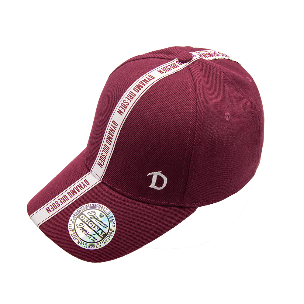 Basecap Webband weinrot Snapback