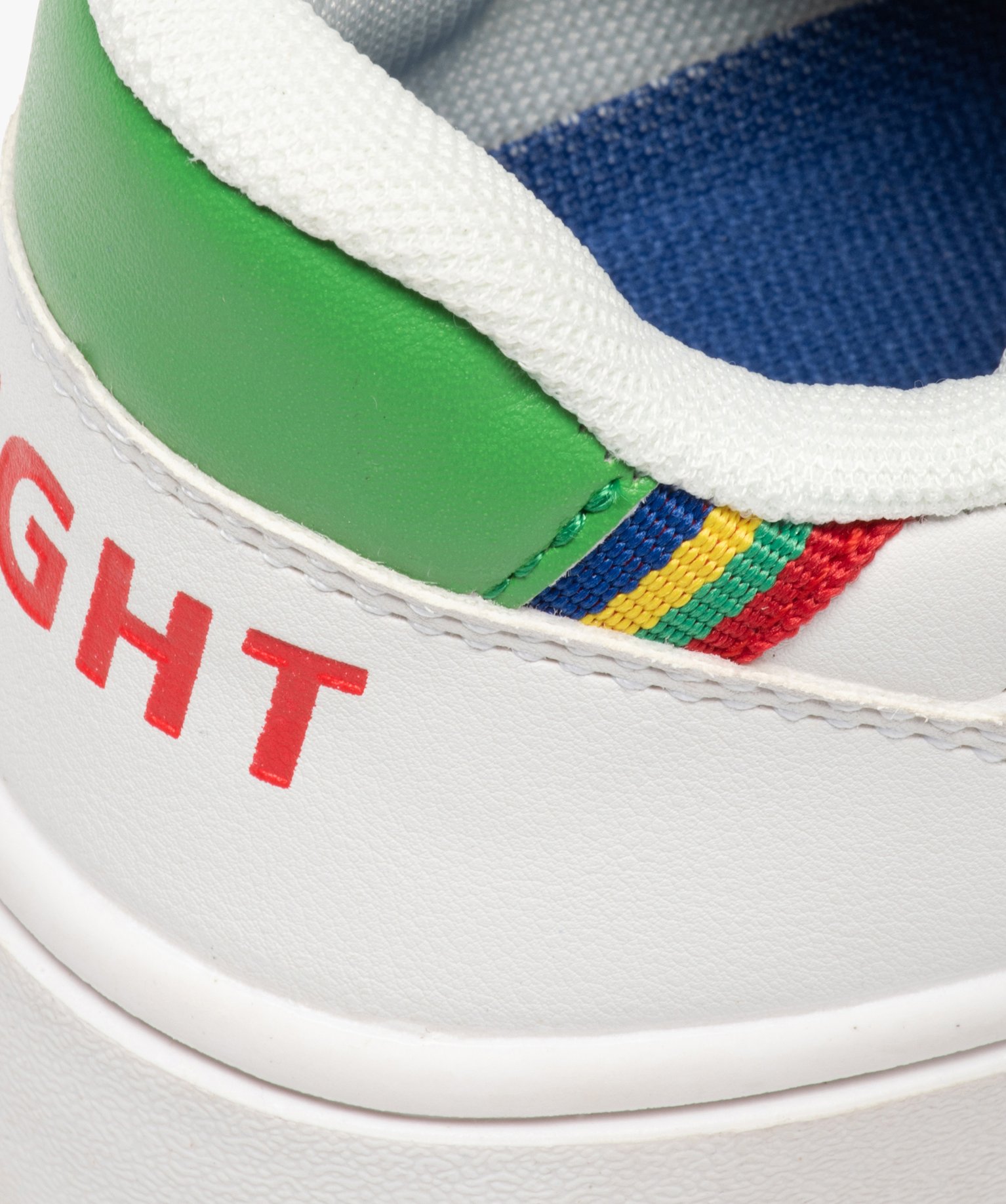 Baskets Garçon colorées à lacets et scratch - Benetton blanc | GEMO