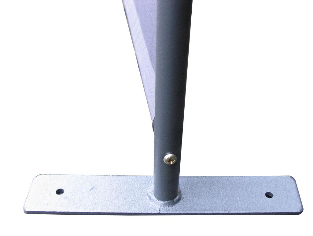 Grasekamp Stellwand 165x170 cm dreiteilig - schwarz - Paravent Raumteiler Trennwand Sichtschutz