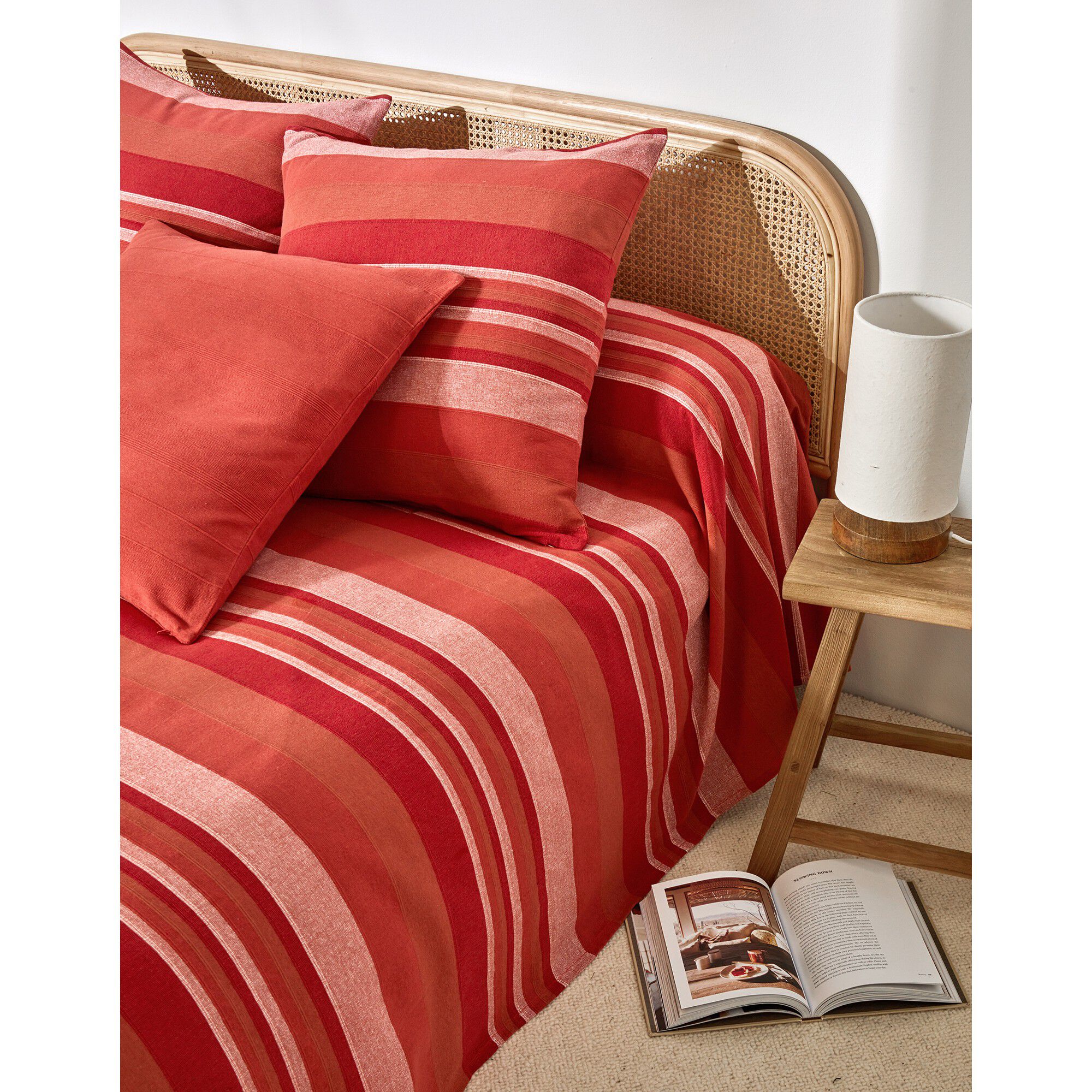Plaid jeté multicolore coton tissage artisanal