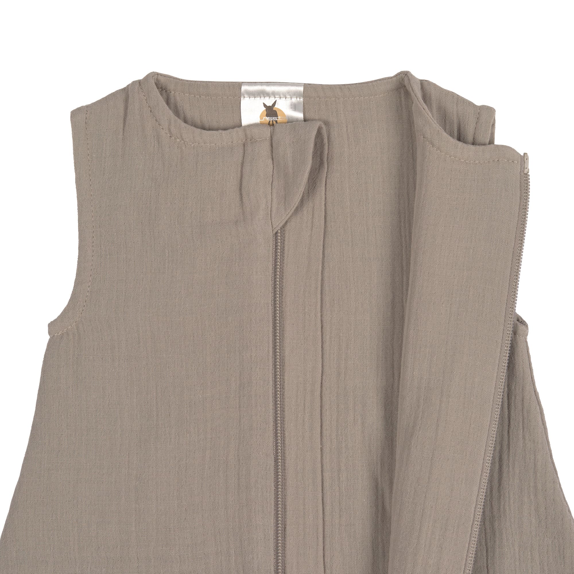 Baby Sommerschlafsack Tog 1 - Bio Baumwolle, Taupe, Grau