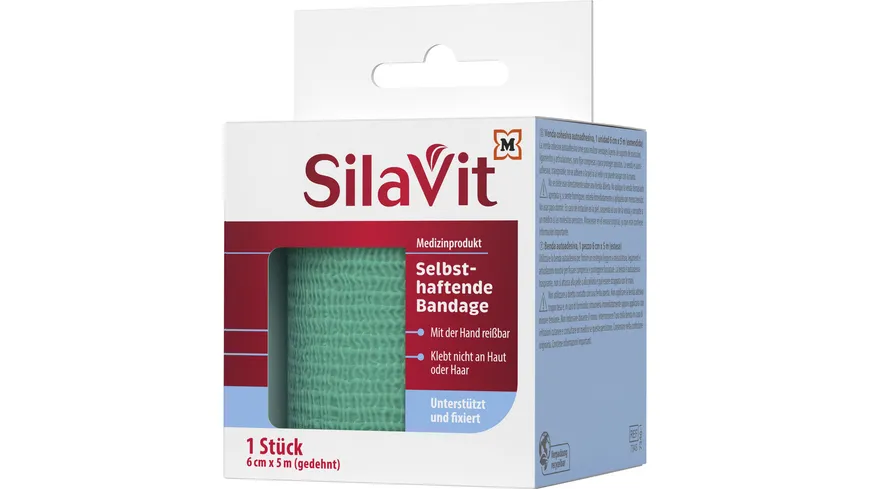 SilaVit Bandage Selbsthaftend Unterstüzend & Fixierend 5 m