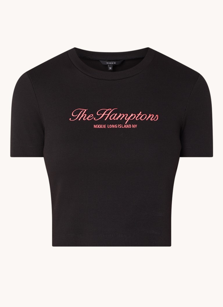 Top corto NIKKIE The Hamptons con logo ricamato
