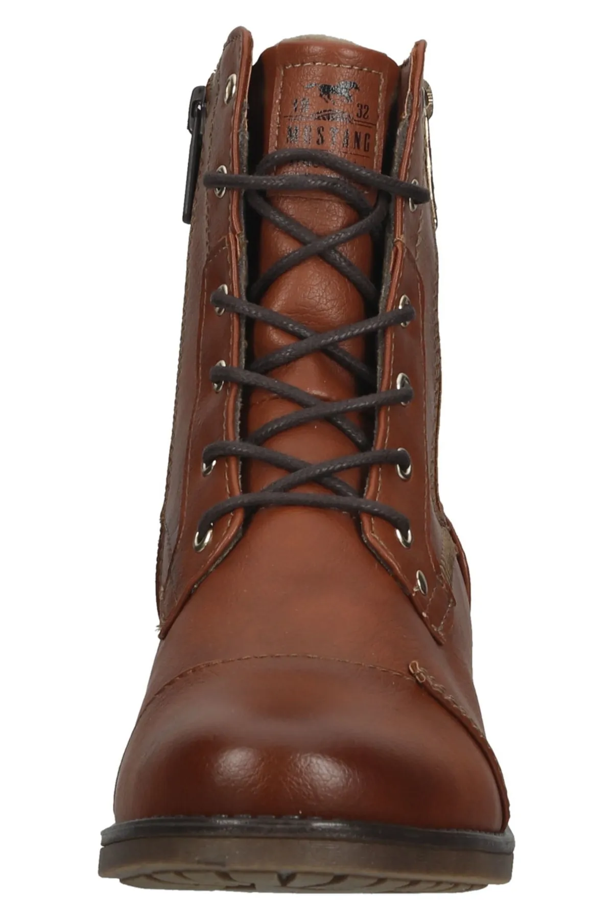 Mustang  Stiefelette - Braun - Blockabsatz
