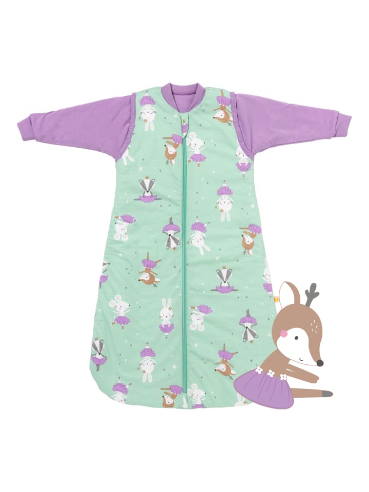 Schlummersack Babyschlafsack, 1.0 TOG in Mint-Lila günstig kaufen