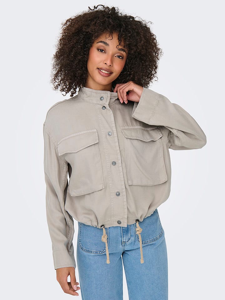 ONLY Übergangsjacke in Grau günstig kaufen