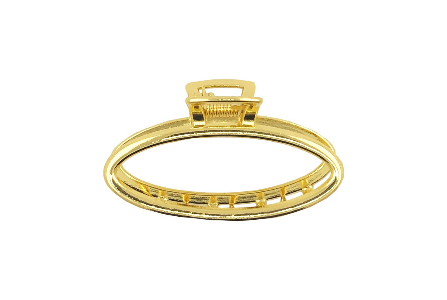 Oval Small Metall Haarklammer