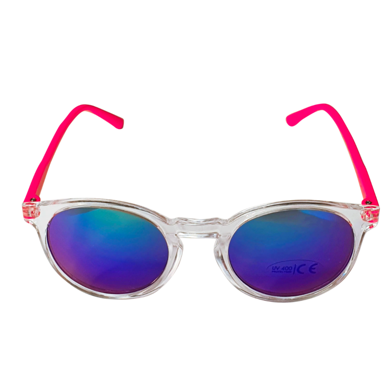 Lunettes de soleil enfant transparentes Rose et transparent
