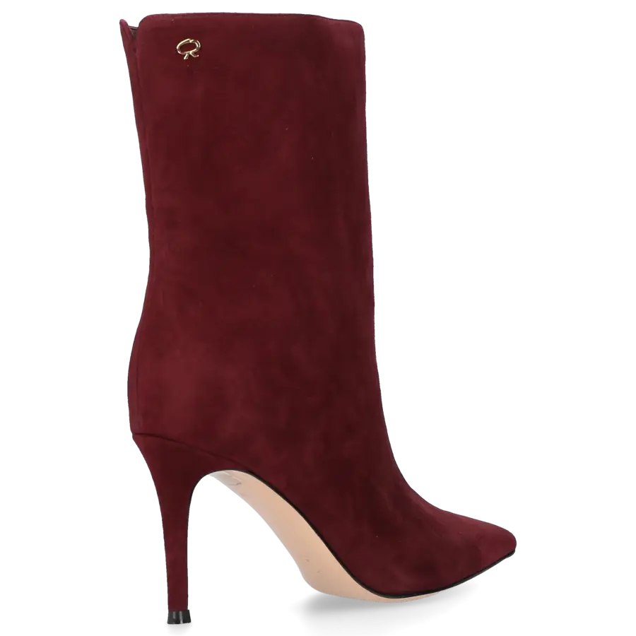 Gianvito Rossi - Klassische Stiefeletten REUS Veloursleder - rot