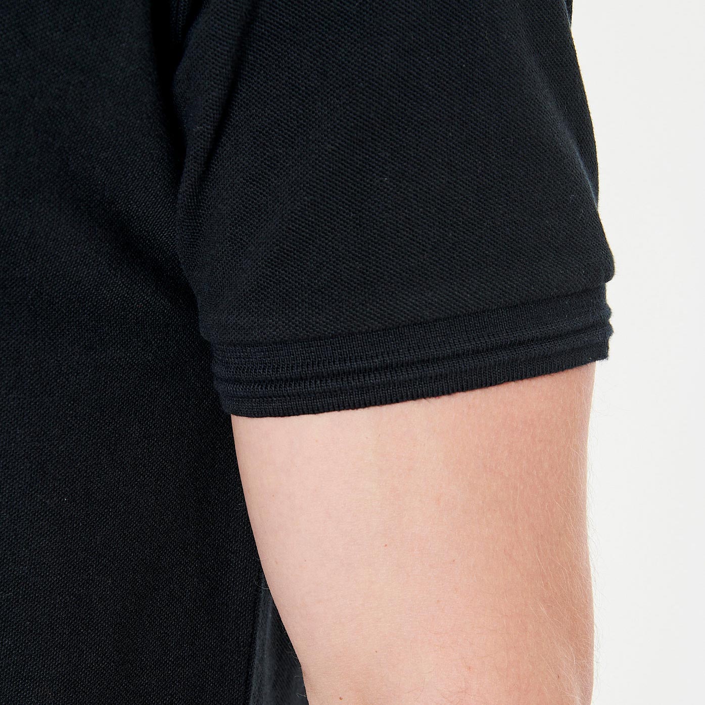 CORTO  Polo noir homme 100% coton bio