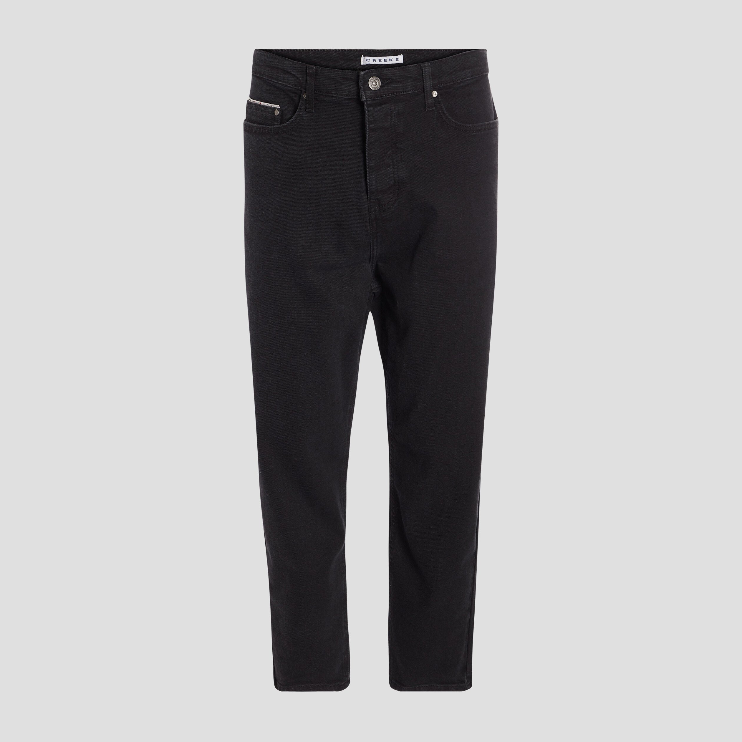 Jeans droit denim noir homme | La Halle
