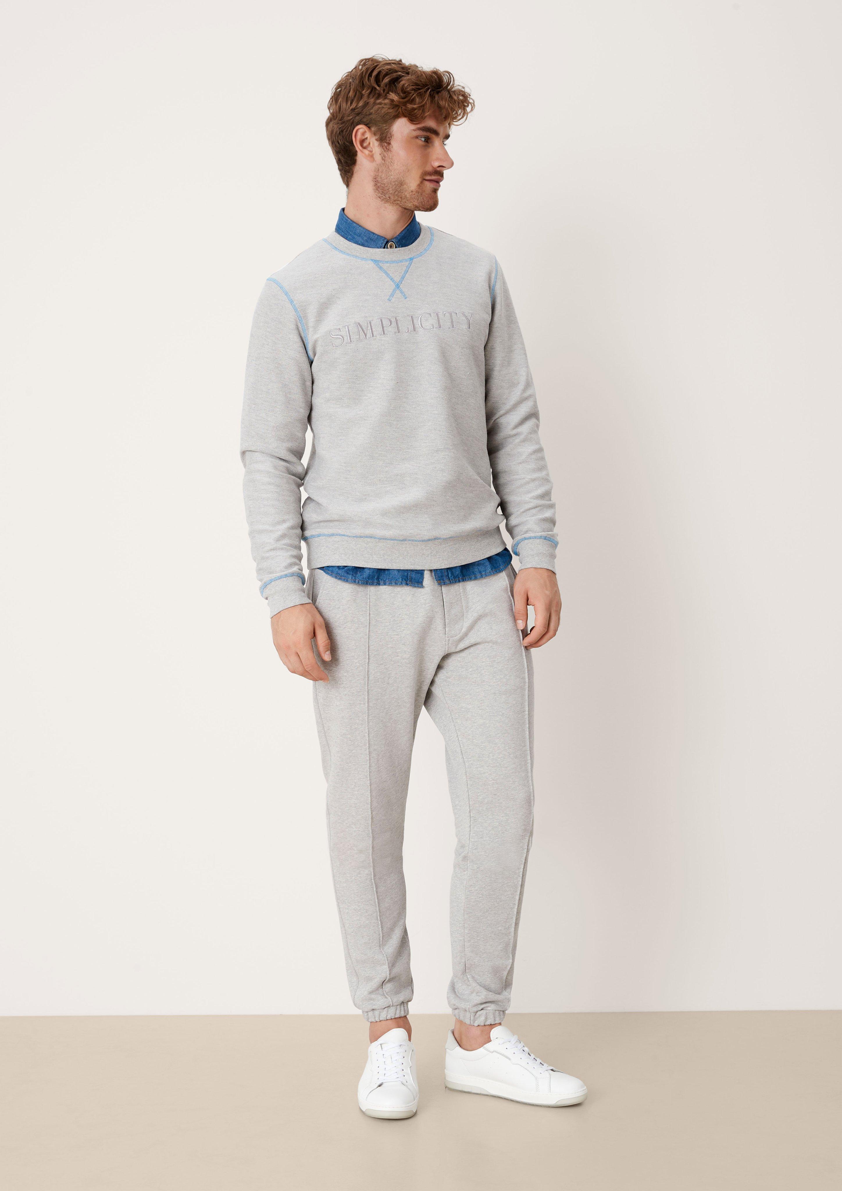Sweatshirt mit Kontrast-Naht  2125439-94D5