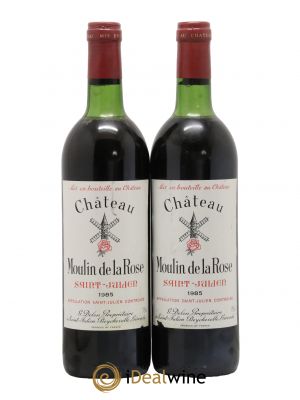 Château Moulin de la Rose Cru Bourgeois  1985 - Lot de 2 Bouteilles