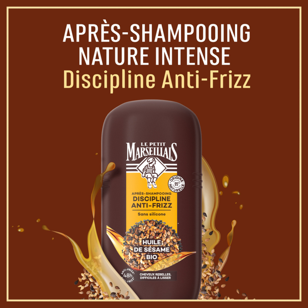 le petit marseillais Après-Shampooing Lissage Souplesse Infusion Calendula Huile de Sésame Bio Après-Shampooing