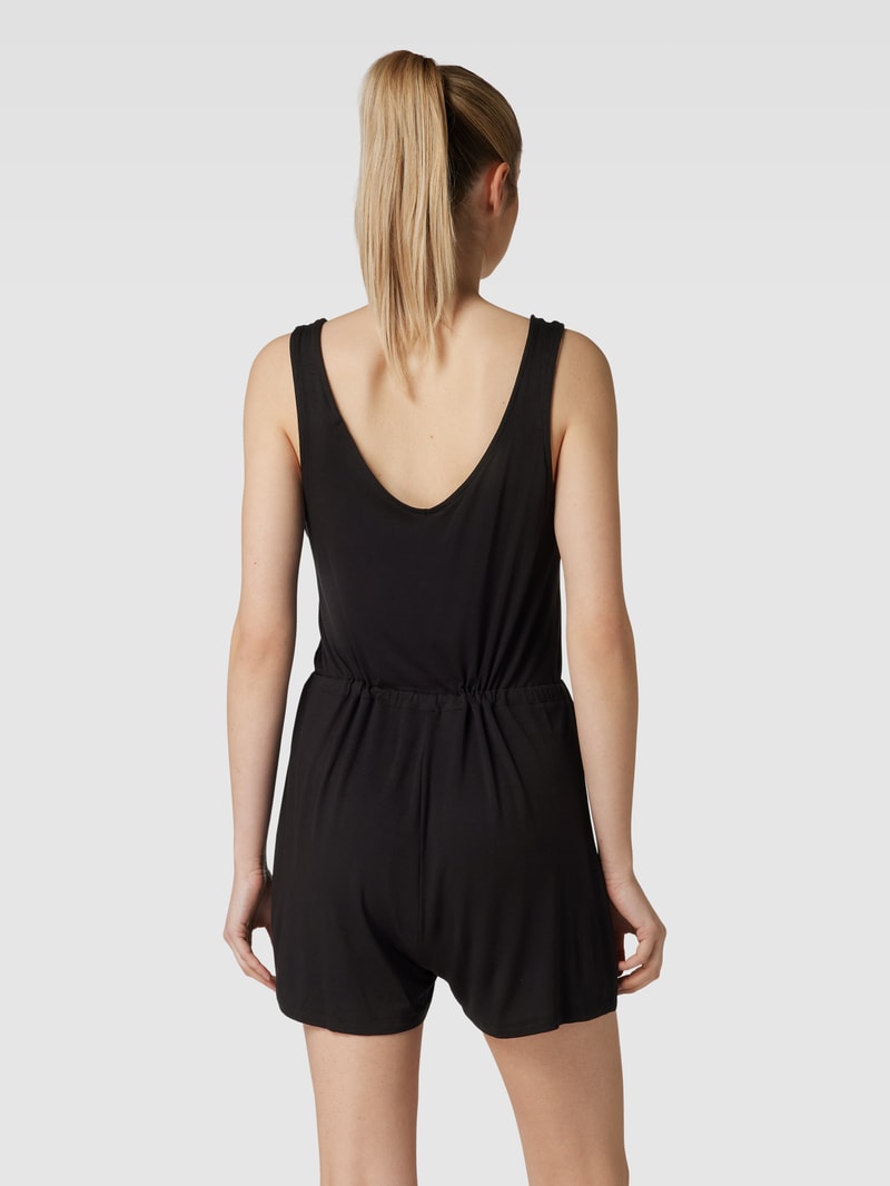 Jumpsuit mit V-Ausschnitt Modell 'NEORA' in schwarz