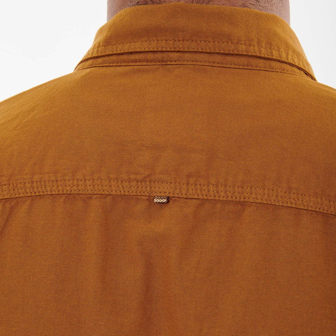 TOMEK  Chemise marron homme 100% coton bio