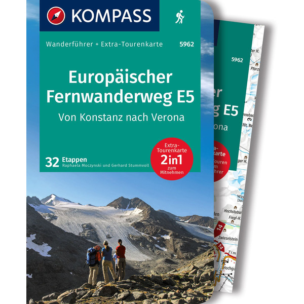 KOMPASS WANDERFÜHRER EUROPÄISCHER FERNWANDERWEG E5