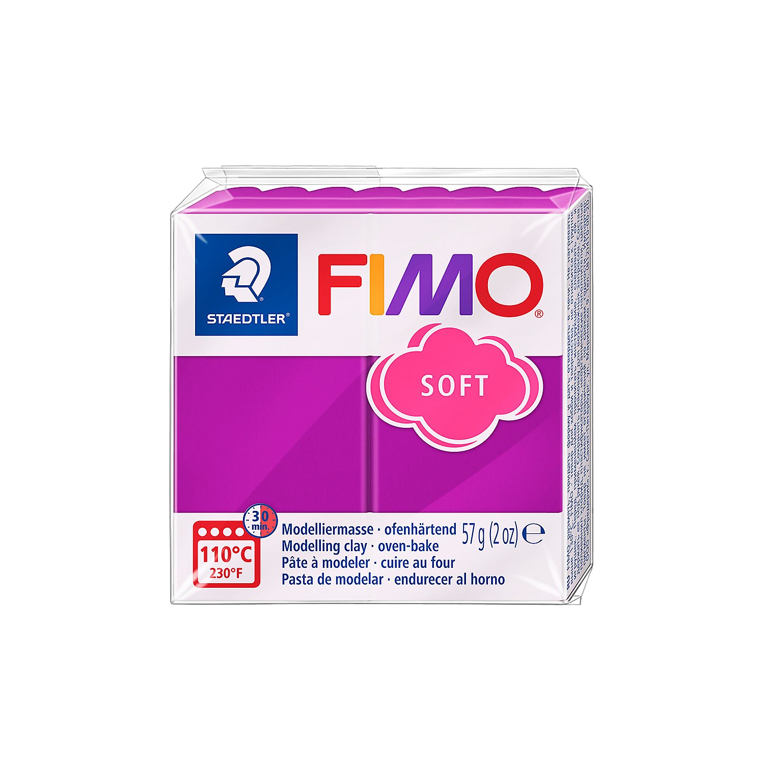 Fimo-Soft, purpur, 57 g