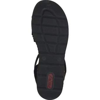 Rieker Keilsandale in schwarz