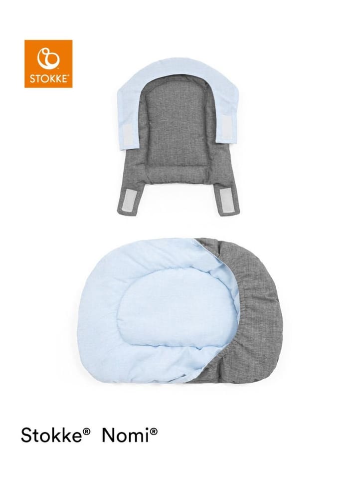 Stokke Nomi® Treppenhochstuhl Kissen grey/blue in Blau ab 0 Monate günstig kaufen onesize