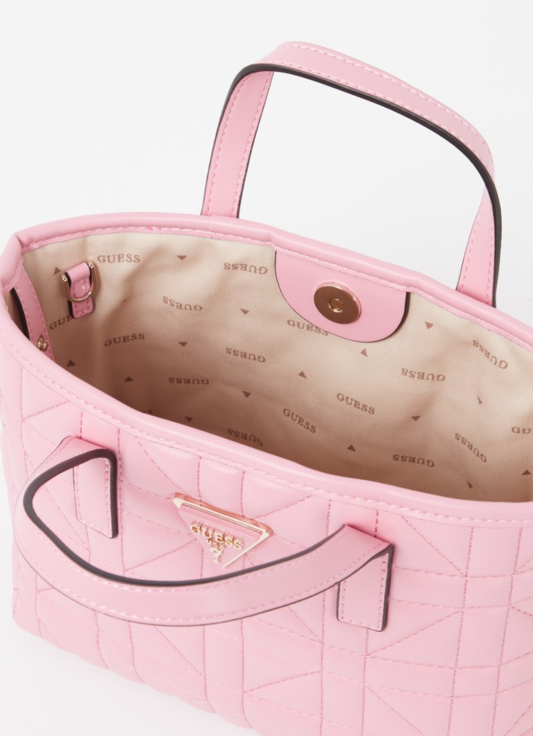 GUESS Latona Mini quilted handbag with removable pouch
